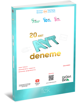345 - AYT 20 li Fizik Deneme - GÜNCEL BASKI resmi