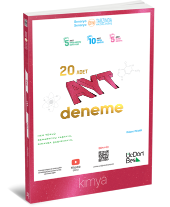 345 - AYT 20 li Kimya Deneme - GÜNCEL BASKI resmi
