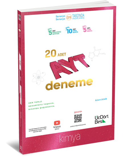 345 - AYT 20 li Kimya Deneme - GÜNCEL BASKI resmi