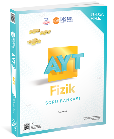 345 - AYT Fizik Soru Bankası - GÜNCEL BASKI resmi