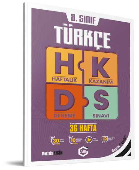 8 Sınıf Haftalık Kazanım türkçe deneme sınavı resmi