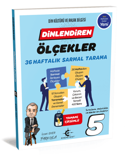 5 Sınıf Dinlendiren Ölçeklerle 36 Hafta Sarmal Tes resmi