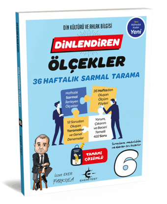 6 Sınıf Dinlendiren Ölçeklerle 36 Hafta Sarmal Tes resmi