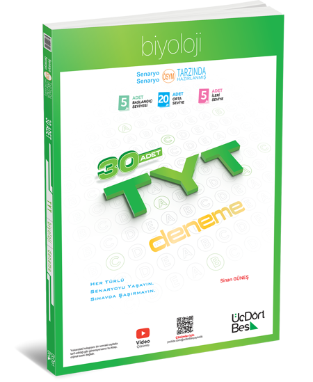 345 - TYT Biyoloji 30 Deneme - GÜNCEL BASKI resmi